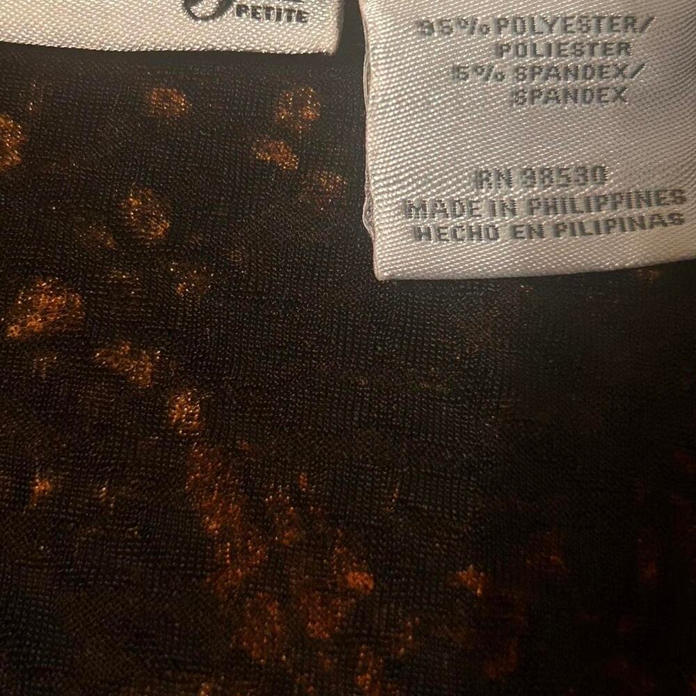 Brown orange floral whimsigoth blouse - Picture 2 of 4
